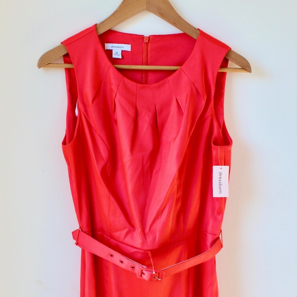 Coral Sleeveless Dressbarn Dress